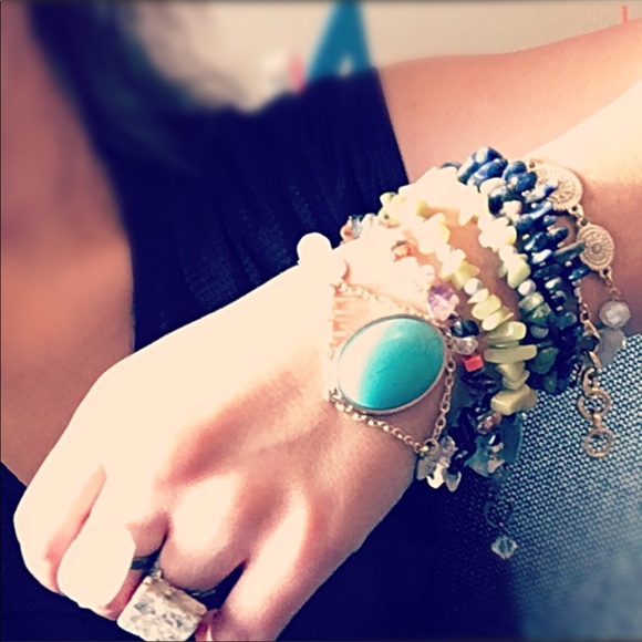 🌊🌻Natural Sodalite Stone Choker▫️🔷 - Picture 3 of 7